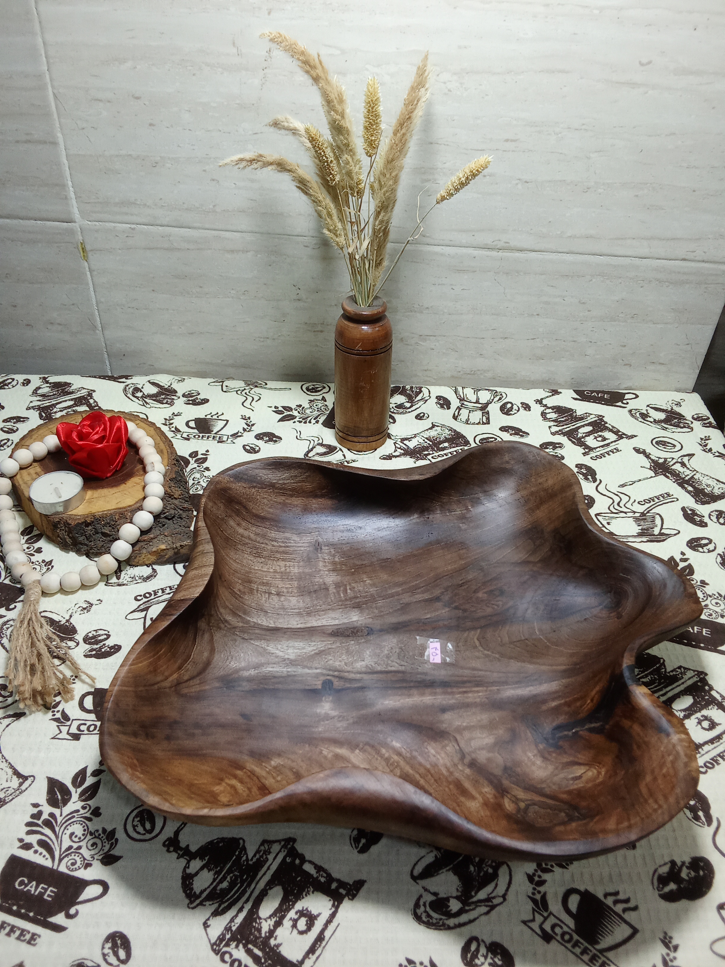 میوه خوری چوبی ازجنس چوب گردو دست ساز تک نسخه