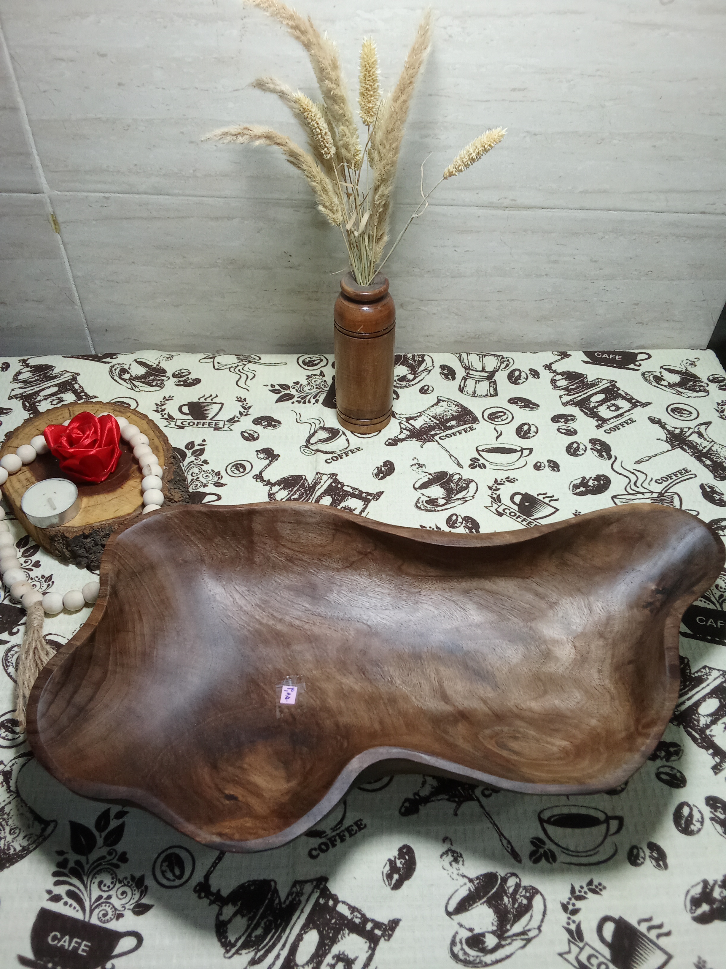 میوه خوری جذاب دست ساز تک نسخه چوب گردو
